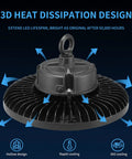 3D heat dissipation design of LED High Bay Light 240W UFO Style Shop Light With 36000 Lumens No Nonsense 150 Lumens Per Watt.