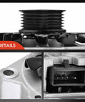 Close-up of 12V 105Amp Alternator For Jeep Cherokee Wagoneer Comanche 1987 To 1990 L6 4.0L With Clockwise 6 Groove Pulley New Replacement Part