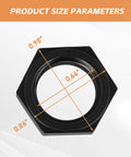 Image showing dimensions of Left Hand Thread Blade Arbor Nut for Delta Unisaw with right tilt saw 902-01-200-9848S