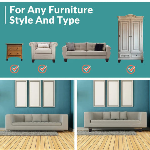 Four Inch Wood Furniture Legs Set Of Four Square Tapered Pyramid Style Replacement Legs for various furniture types