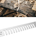 Real Deal Aluminum Dovetail Router Template Kit For Killer Box Joints And Semi Through Woodworking Tenoners on wooden workbench.