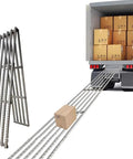 Heavy Duty Foldable Stainless Steel Conveyor Roller For Warehouse And Truck Trailers With 50cm Unloading Pulley, facilitating easy box loading.
