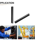 Six Millimeter By Fifty Millimeter Slotted Spring Pin Pack Of 20 Black 65Mn Steel Roll Dowel for machine fastening applications