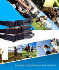 Blue Ankle Brace For Sprained Ankles And Sports, Adjustable Compression Support, shown with active individuals cycling and exercising.