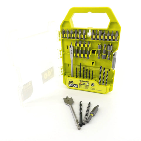 Cordless Drill Bundle With 18V Drill Driver 1.5Ah Lithium Battery 18 Volt Charger 40 Piece Multipurpose Drill Bits And Buho 16 Inch Tool Bag With Outside Pockets For Easy Storage And Quick Worksite Setup