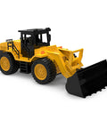 Kid Friendly Seventeen Inch Front End Loader Toy With Realistic Sounds And Movable Bucket For Kids Three And Up