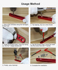 Step-by-step use of Heavy Duty Thread Repair Kit With Metric And Imperial Self-Tapping Inserts shown on a metal component.
