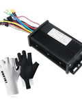 Beefed-Up Ebike Controller For 36V 48V 64V Systems, 750W 1000W, 30A Sine Wave Brushless Motor Controller, aluminum enclosure, black.