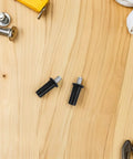 Spring Loaded Cabinet Door Pins For Easy Shutter Repair Kit With Noise Reduction Dampers Durable Plastic And Metal Replacement Hardware For Furniture Hinges And Door Fixes, black pins