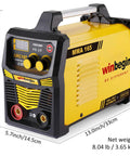 Dual Voltage Arc Welding Machine 100V To 240V With Digital Display 165A Max Heavy Duty Stick Welder with aluminum handle.