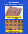 PCB with visible solder joints using Lead Free Solder Paste 4 Pack No Clean Flux For PCB Repair And Small Component Work.