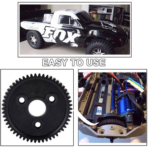 Traxxas 54T 0.8 32 Pitch Spur Gear Set for RC Slash Stampede 4x4 VXL Rally VXL Three Piece Upgrade kit with RC car