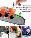Chainsaw Sharpener Kit With Vise And Hand Crank Sharpening Jig, Portable Chain Saw Sharpener Tool For All Saws