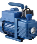 Vacuum Pump Vi120SV 1 Liter Variable Frequency R410 Filtration for air conditioners, blue, front view showing design features.