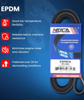 Premium 8PK1865 Serpentine Belt For Toyota Tundra 5.7L Engines Fits 2009 to 2011 Models, featuring EPDM material for durability.