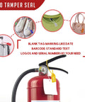 Plastic Tamper Seals 100 Pack With 250Mm Pull Tite Security Seals for Anti Theft Self Locking Disposable Red Seals Fire Extinguisher Tags