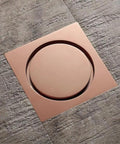 Heavy Duty Rose Gold Tub Drain Stopper Anti Odor Brass Shower Waste Plug Zero Hassle Flow Enhancer Floor Drain Cover 10Cm