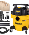 Stealthsonic 5 Gal Wet Dry Shop Vacuum 4 HP Ultra Quiet Cleaner with accessory kit and dust bags