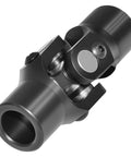 Beefed Up Three Quarters Inch Round To Three Quarters Inch Round Universal U Joint For Steering Shaft Black Finish 93 Mm Total Length black round steering shaft joint