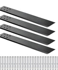 20 Inch Heavy Duty Countertop Support Bracket For Hidden Floating Shelves On Granite Quartz Knee Wall Islands Built Tough With Thick Solid Steel Rust Proof Matte Black Finish Hardware Included 4 Pack, 4 black steel brackets with screws