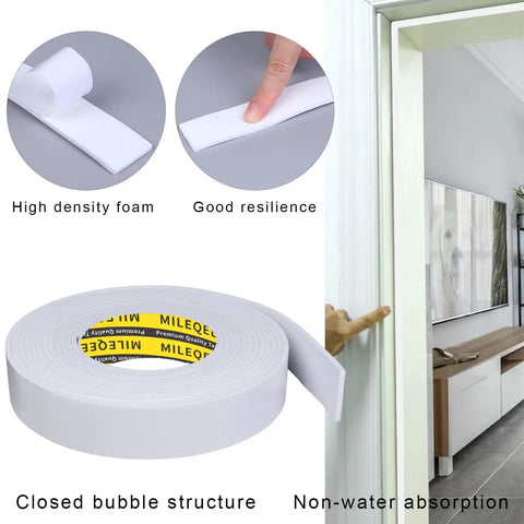 Top Shelf Eva Foam Tape White Super Sticky Cushion Roll Weatherproof Sealing Strip Heavy Duty Gasket for door trim and cushioning