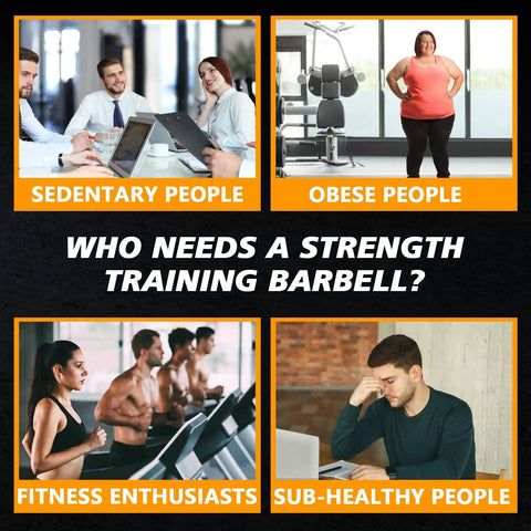 Graphic showing different groups including sedentary, obese, fitness enthusiasts, and sub-healthy people.