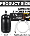2 Inch To 20 Inch Inflatable Pipe Plug For Sewer Testing With Accessories Rubber Plumbing Balloon 2 inches diameter