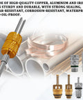 Seventeen Piece Air Conditioning Valve Core Kit For R12 And R134a HVAC Systems With Valve Core Removal Tool Teflon Seal Covers