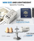 Get Your Us Hair Tools Firing On All Cylinders Overseas With This Badass 2000 Watt Voltage Converter next to passport
