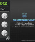 Badass Long Lasting Cr2032 3V Lithium Coin Cell Battery 12 Pack Heavy Duty Power in child-resistant packaging for safety.