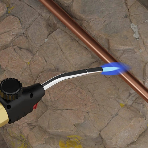Propane Gas Welding Torch With Adjustable Webbed Flame, 360 Degree Rotating Tube, High Intensity Torch for Soldering