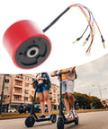 Brushless 70mm Hub Motors For Electric Scooters Replacement Wheel 150W 15 To 20 Km Per Hour Top Speed Hall Sensor Start Waterproof Design 120 Celsius Heat Resistance 1400 To 2000 RPM No Load Durable Wheel Hub Motor Upgrade For Your Ride.