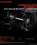 Front CV Axle Shaft Assembly Pair For Scion TC 2011 2016 2.5L Automatic Transmission Driver And Passenger Side in use