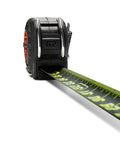 Shockforce G2 16 Foot Magnetic Tape Measure With Nite Eye Night Vision showing extended green-marked blade.