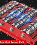 Heavy Duty Steel Machinery Skate Dollies For Room Redo Moves With 360 Swivel Non Slip Casters To Glide Heavy Appliances Smoothly, featuring a quenched central shaft.