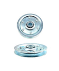 4 Pack 3 Inch Garage Door Pulley Kits With Heavy Duty Steel Pulleys, Zinc Galvanized Wheel Replacing Old Rollers, side view