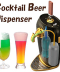 Portable Electric Ultrasonic Foam Maker Craft Beer And Cocktail Dispenser with colorful drinks and easy-to-use design.