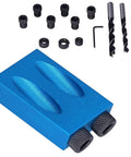 Straight Up Game Changer 15 Degree Oblique Hole Drilling Jig Kit 14 Piece Drill Guide Locator with bits and accessories