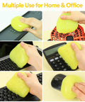 Car Cleaning Gel For Detailing And Interior Cleaning, Flexible Cleaning Putty Slime used on keyboard, calculator, fan, and mouse.