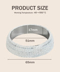 Heavy Duty 2 Inch Exhaust Manifold Donut Gasket Featuring A Bulletproof Graphite Build, dimensions shown for reference.