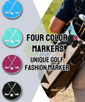 48 Pack Golf Ball Markers In Assorted Patterns With Four Vibrant Colors And 12 Per Color For Easy Identification
