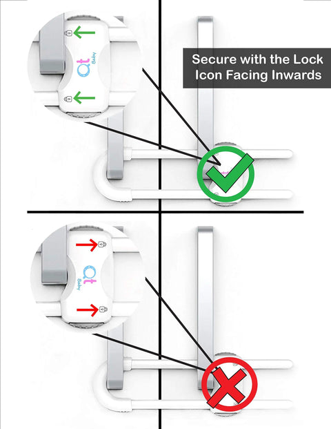 Smart Easy Install Baby Proofing Cabinet Locks For Drawers Fridge And Closets U Shaped Latches With Extra Secure Buttons Pack Of 6 White No Tools Needed Kidproof Safety For Busy Homes