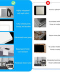 Heavy Duty White Aluminum Drywall Access Panel Removable Wall Hole Cover 8 By 8 Inch, showing quality features and comparison.