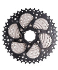 Eight To Twelve Speed Road And Gravel Bike Cassette Freewheel, 11-25 To 50T Range, durable steel gear, top view, HG/HGR compatible.