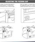 Instructions for adjusting the feeding gap on DeTect Dt600 Professional Bank Grade Money Counter Machine.