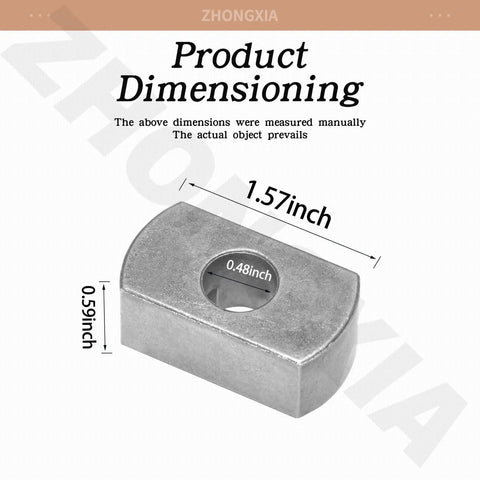 Heavy Duty Transmission Driven Tool For Husqvarna RS800 And GT79252 587086501 Universal Fit shown with dimensions
