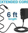 Must Have Replacement 6V DC 1A AC Power Adapter for Omron Blood Pressure Monitors with 6 ft cord and Euro Plug