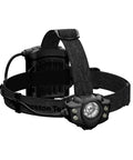 Hardworking Tactical LED Headlamp with Five LEDs 650 Lumen Spot and Flood Beam Plus Hardhat Mount shown front view