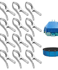 Heavy Duty 12 Pack Pool Cover Clips 4.72 Inch Stainless Steel Spring Clamps Windproof for Above Ground Pool Covers