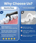 Comparison of Portable Rechargeable Electric Water Flosser With Three Adjustable Cleansing Modes and ordinary dental floss.